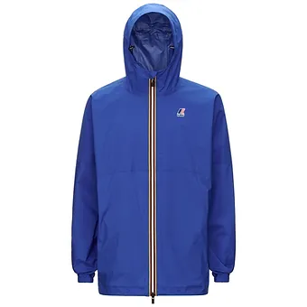 AMIABLE CLAUDE - PACKABLE FULL ZIP RAIN JACKET IN BLUE ROYAL